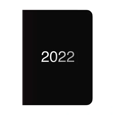 Image of Letts of London Dazzle A6 Week to View 2022 Diary Black (22 080890)