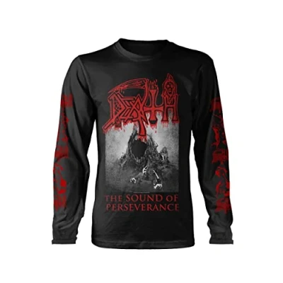Image of Death &#039;The Sound of Perseverance&#039; (Black) Long Sleeve Shirt Ultrakult Clothing (Small)