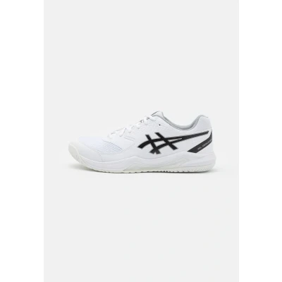 Image of Asics Geldedicate 8 Multicourt tennis shoes, Men&#039;s, Size: 7.5, White/black Imitation leather/ textile