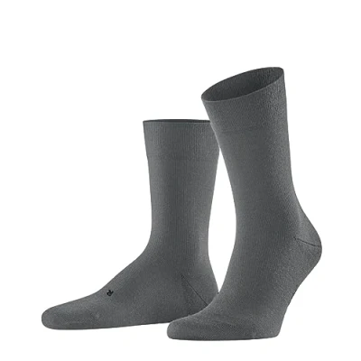 Image of Mens 1 Pair Falke Stabilizing Wool Everyday Socks Dark Grey 5.5 6.5