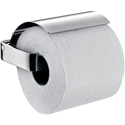 Image of Emco Loft 50000100, Chrome, Toilet Paper, Lid, Roll Holder, Wall Mounted, Aluminium, One Size