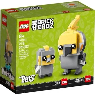 Image of LEGO BrickHeadz Cockatiel Bird Set 40481