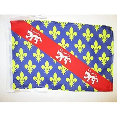 Image of AZ Flag French Department of Creuse 18&#039;&#039; x 12&#039;&#039; 100% Polyester France Small Banner with Two Cords Fade Resistant Vivid Colors 18x12 in 45x30 Cm