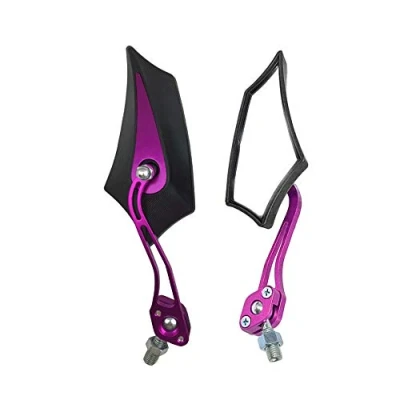 Image of Mintice Purple Universal Motorcycle Motorbike 8 / 10mm Rear View Side Mirror Bike Motor Scooter Sport