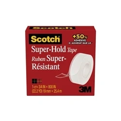 Image of Scotch Super Hold Tape, 1 Rolls, 19 mm x 25.4 m 50% More Sticking Power Compared To Crystal Clear Sticky Tape