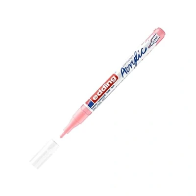 Image of edding 5300 acrylic marker fine rose 1 waterproof paint round nib 2mm pen for drawing on canvas, art paper and wood markers pebbles