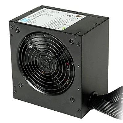 Image of JUSTOP Fortitude 600W 80 Plus Power Supply Unit, Real Output, ATX PSU, 120MM Quiet Fan, Active PFC Protection, SLI/Crossfire Ready (600W)