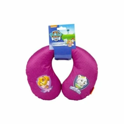 Image of Paw Patrol Girl&#039;s Neck Pillow with Skye and Everest Characters. Excellent comfort for long car journeys.