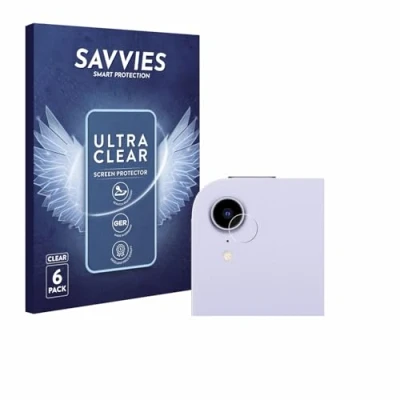 Image of Savvies 6 Pack Screen Protector compatible with Apple iPad Mini 7 2024 (ONLY Camera) Protection Film Clear