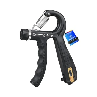 Image of GRIFEMA GA5003 Hand Grips Strengthener, Forearm Gripper with Counter, Adjustable Resistance 5 60kg, for Muscle Building and Injury Recovery, Black