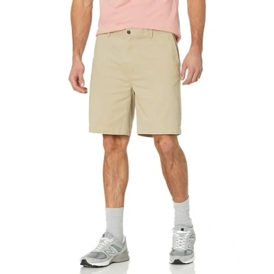 Image of Amazon Essentials Men&#039;s Classic Fit 9 Inch Chino Shorts, Light Brown, 29W