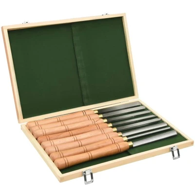Image of vidaXL 8 Piece Turning Tool Set HSS