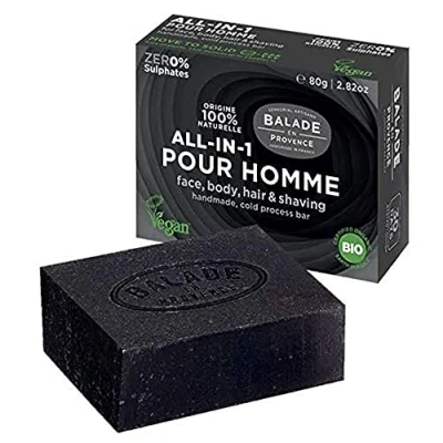 Image of Balade en Provence Organic ALL IN ONE Bar for Men Citrus Scent 80g