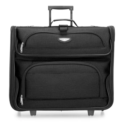 Image of Travel Select Amsterdam Expandable Rolling Upright Luggage, Black, Garment Bag, Luggage