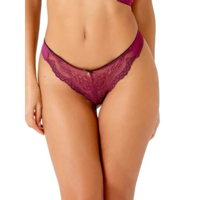 Image of Gossard Womens Superboost Lace Thong Purple polyamide Size Large