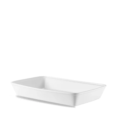 Image of Churchill Super Vitrified CA949 Counter Serve Rectangular Baking Dish, White (Pack of 4)