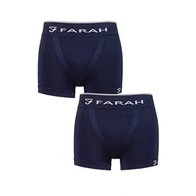 Image of Mens 2 Pack Farah Seamless Trunks Navy S