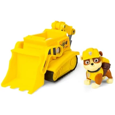 Image of Paw Patrol, Rubble’s Bulldozer, Toy Vehicle with Collectible Action Figure, Sustainably Minded Kids’ Toys for Boys &amp; Girls Aged 3 and Up