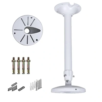 Image of WiTi 6 inch Base Extendable Pole Mount Bracket for CCTV IP Cameras,40CM 60CM Adjustable Mounting Security Surveillance Camera System,Solid Metal Indoor and Outdoor