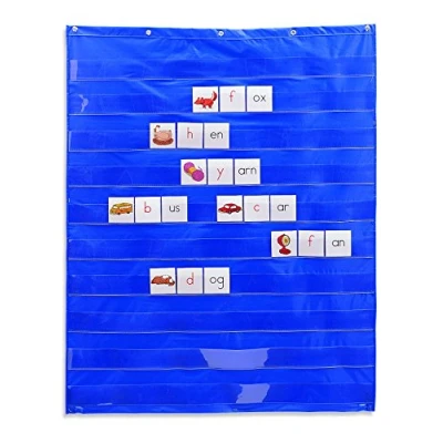 Image of Learning Resources Standard Pocket Chart Classroom Supplies Homeschool Chart, Visual Display Ages 3+