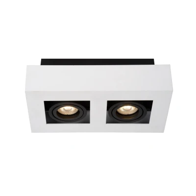 Image of Xirax Modern Ceiling Spotlight LED Dim to warm GU10 2x5W 2200K/3000K White