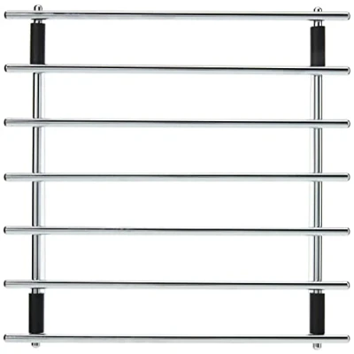 Image of Dexam Chrome Plated Square Trivet 25cm Resistant Metal Pot Stand for Hot Pans, Dishes, and Cookware Durable Kitchen Countertop Protector Heat Protection, 25 x