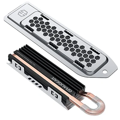 Image of HeatPipe Heat Sink for M.2 NVMe SSD (2280), Heatsink PS5 Cooling Kit, Suitable PlayStation5 Memory Expansion and PC