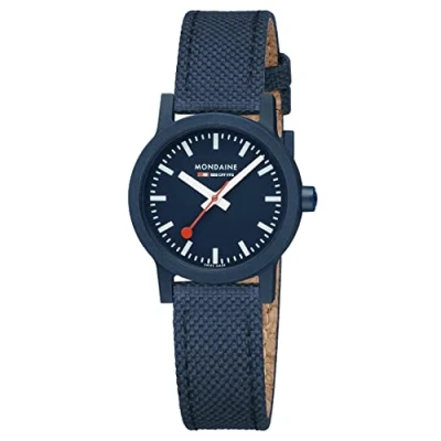 Image of Mondaine Women Analog Quartz Watch with Fabric Strap MS132140LD