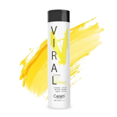 Image of Celeb Luxury Viral Semi Permanent Colorwash Shampoo Extreme Yellow 240ml