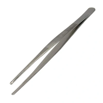 Image of MMOBIEL Kitchen Tweezer Stainless Steel Extra Long 12 Inch (30,5cm) Fine Cooking Tong with Precision Serrated Tip for Cooking, Aqua Scaping, Garden Work, Industrial Laboratory Use etc.