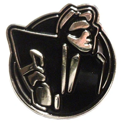 Image of Dancing Ska Music Man Skanking Two Tone MOD Metal Enamel Badge