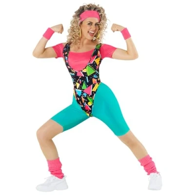 Image of Morph 80s Fancy Dress For Women With Accessories Costume 1980s Womens Halloween XL