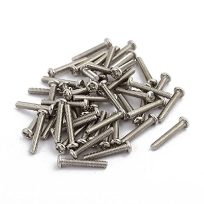 Image of Sourcingmap 50Pcs M2 x 12mm Stainless Steel Pan Head Phillips Machine Screw Bolts