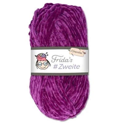 Image of Frida&#039;s #Second Wool 100 g Chenille Amigurumi Knitting &amp; Crochet Soft (58 Lavender)