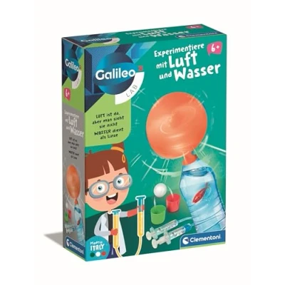 Image of Clementoni 59379 Galileo Lab Experiment with Air and Water Science Set Box for Children from 5 Years
