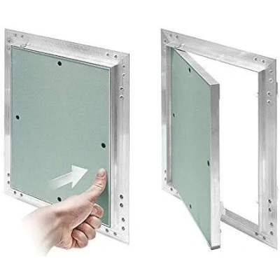Image of Plasterboard Access Panels with Aluminium Frame/Revision Door/Inspection Flap/Service Hatch/Vision Panel (300mm x 400mm)