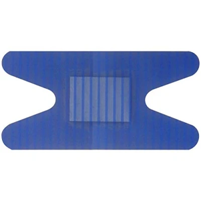 Image of 5 Pack of QUALICARE Premium Ultra Thin Blue Catering First AID Wound Cut Knuckle PLASTERS DRESSINGS