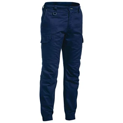 Image of Bisley Workwear UKBPC6332_BPCT Flex &amp; Move Stretch Canvas Stove Pipe Trousers Navy, 30