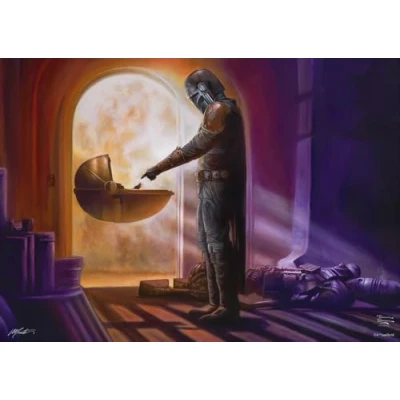 Image of Schmidt Thomas Kinkade: Disney Star Wars The Mandalorian Turning Point 1,000 Pieces Jigsaw Puzzle Ages 12+