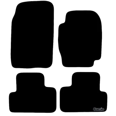 Image of Carsio Carpet Car Mats For Suzuki Grand Vitara 2006 to 2015 Tailored Fit Floor Mat Set Complete Accessory Black Custom Fitted All Weather, Anti Slip Backing &amp; Trim