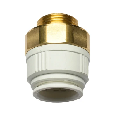Image of Salamander TankBoost Outlet Connector 1&quot; to 28mm Pushfit (ACCTNKB1MT28PF)