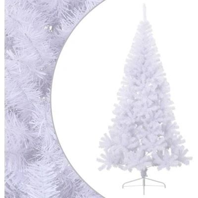 Image of vidaXL Artificial Half Christmas Tree with Stand White 240 cm PVC