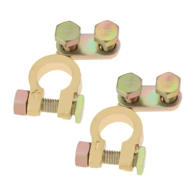 Image of OTOTEC 1 Pair Automotive Battery Clamp Quick Release Terminal Connector Car Terminals Clamps Positive Negative
