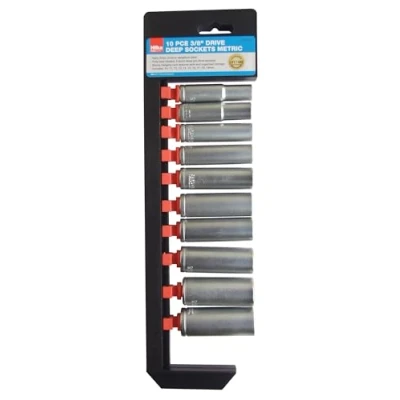 Image of Hilka 02031002 3/8 inch Pro Craft Deep Metric Socket Set