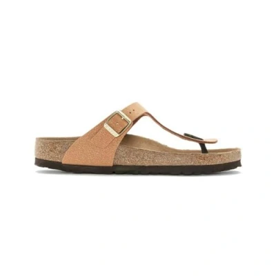 Image of Birkenstock Men&#039;s Gizeh Earthy Pecan Veg, Birkibuc Flip Flops, 9.5 UK