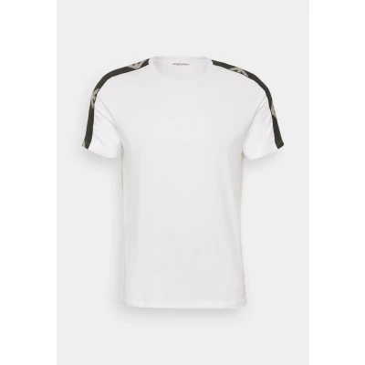 Image of EMPORIO ARMANI Man Textured Logoband S/Sleeve T Shirt White M
