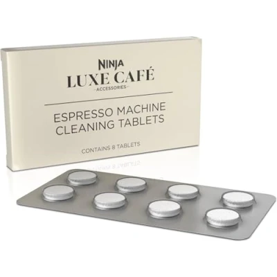 Image of Ninja Luxe Café Espresso Machine Cleaning Tablets 8 Pack, &amp; Coffee Cleaner, XSKCLNTBLT8EUK