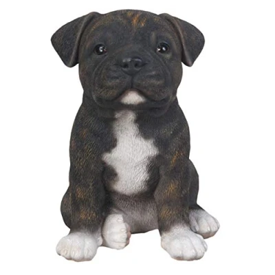 Image of Vivid Arts Pet Pals Brindle Staffordshire Home or Garden Decoration (PP STF4 F)