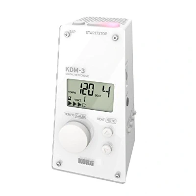 Image of Korg KDM3 WH Pyramid Style Digital Metronome White