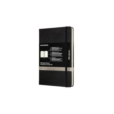 Image of Moleskine Pro Project Planner, Professional Planner and Notebook for Objectives, Productivity Diary Projects Management, Hard Cover, Size Large 13 x 21 cm, Colour Black, 288 Pages